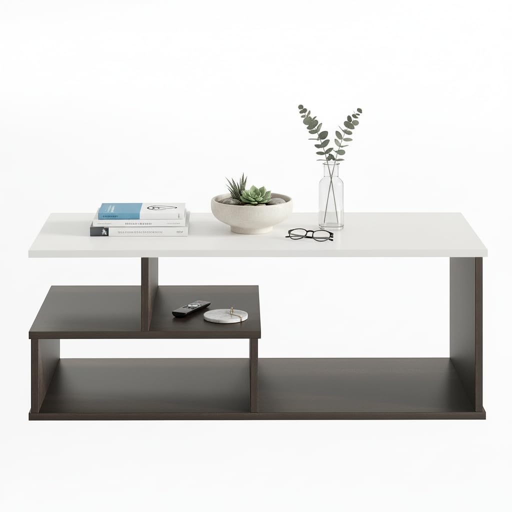 Burlyworth Witely Modern Centre Table with Storage, Tea